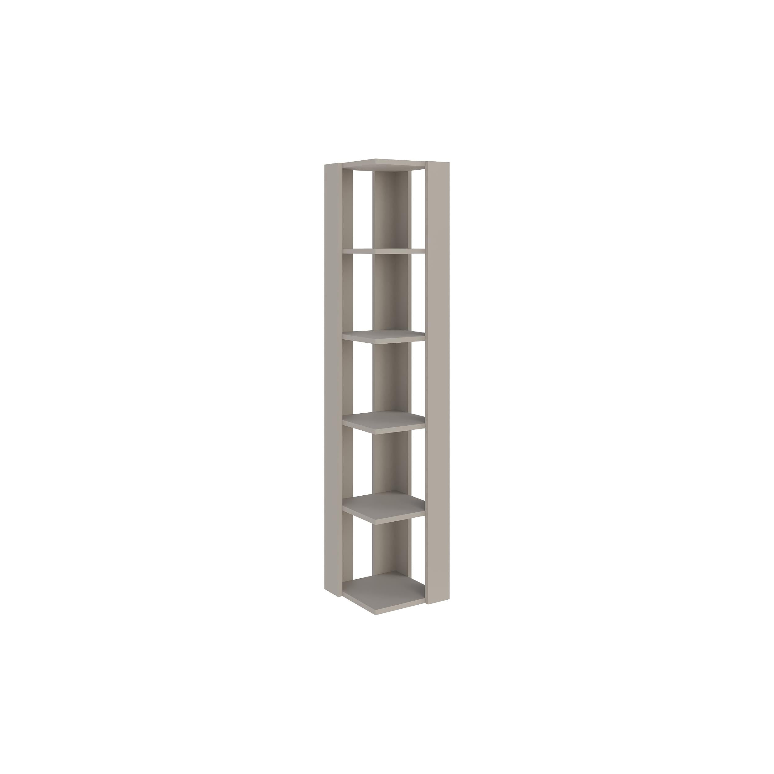 Nati Corner Bookcase 161cm – white background – Decortie