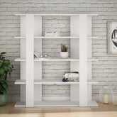 Tita Modern Bookcase Display Unit Medium 122cm – White