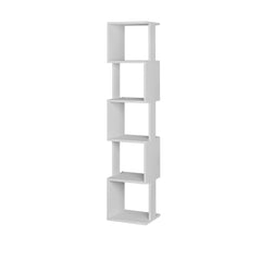 Piri Modern Bookcase Display Unit Tall 161cm – White