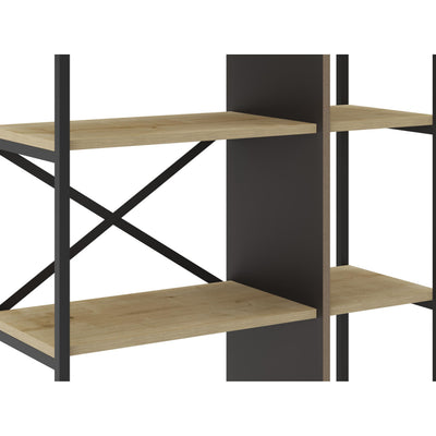 Detroit Industrial Bookcase 87.5cm - open shelf detail