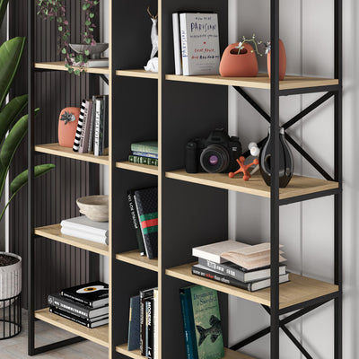 Detroit Industrial Bookcase 143.5cm - close-up detail