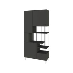 Key Bookcase – Modern 5 Door Storage Cabinet with Shelves - Additional Image 5