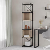 Vale Mini Industrial Bookcase styled in a room setting