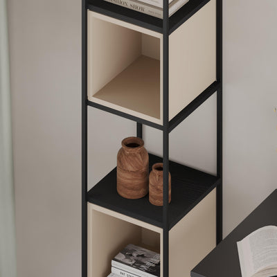 Vale Mini Industrial Bookcase close-up detail