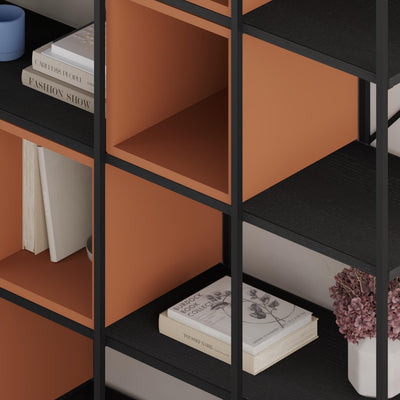 Vale Maxi Industrial Bookcase close-up detail