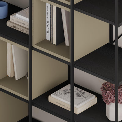 Vale Maxi Industrial Bookcase close-up detail