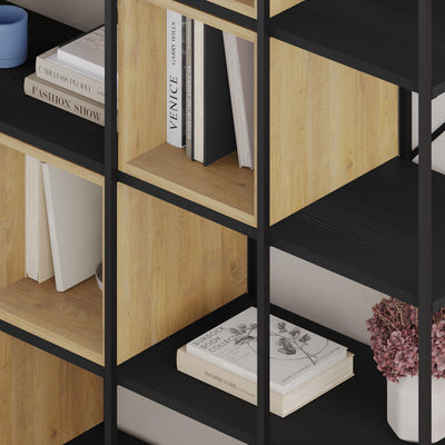Vale Maxi Industrial Bookcase close-up detail