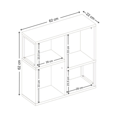 Bolton Mini Bookcase with Open Shelves - Additional Image 7
