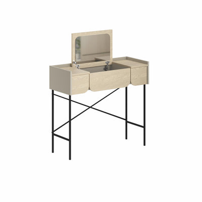 Terra Dressing Table with Mirror and 2 Drawers - Additional Image 1