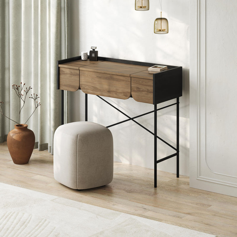Terra Dressing Table with Mirror and 2 Drawers