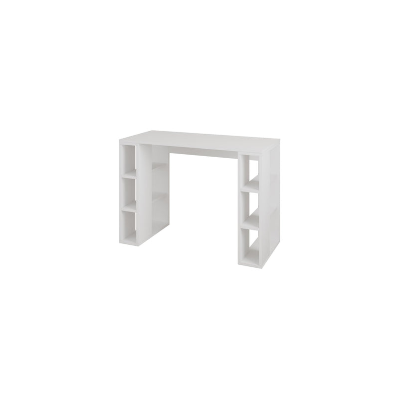 Colmar Study Desk – 106 cm – Modern Desk with Storage Shelves - Additional Image 1