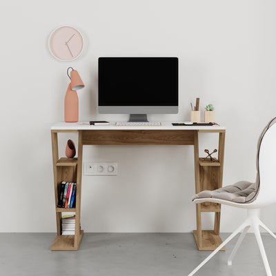 Papillon Modern Study Desk - styled in a home office setting