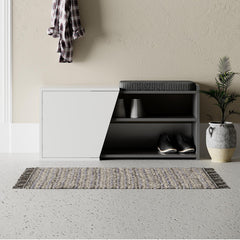Fiona Shoe Storage With Bench Width 104 cm – Anthracite,White