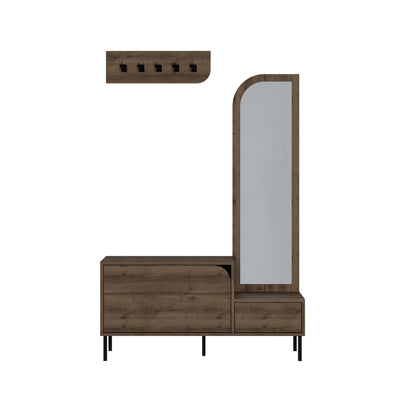Mila Shoe Cabinet & Hanger Set – 3-in-1 Hallway Unit with Mirror - Additional Image 2