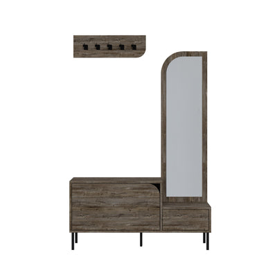 Mila Shoe Cabinet & Hanger Set – 3-in-1 Hallway Unit with Mirror - Additional Image 3