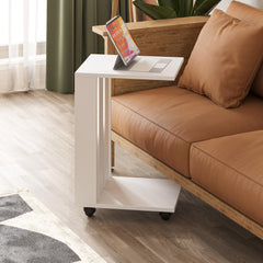 Edi Modern Side Table 60cm – White