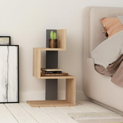 Rosie Modern Side End Table Multipurpose With Creativeness H 72cm – Oak,Anthracite