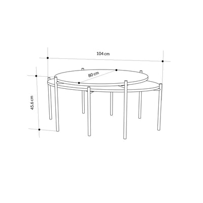 Odelia Round and Oval Coffee Table Set - Additional Image 7