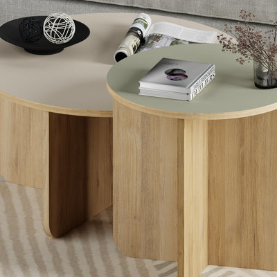Hillary 2-Piece Coffee Table Set - close-up detail