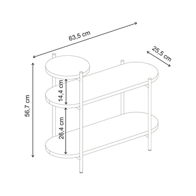 Somo 3-Tier Display Side Table - Additional Image 9