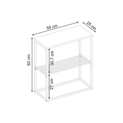 Teno Side Table with Storage Shelf - Additional Image 4
