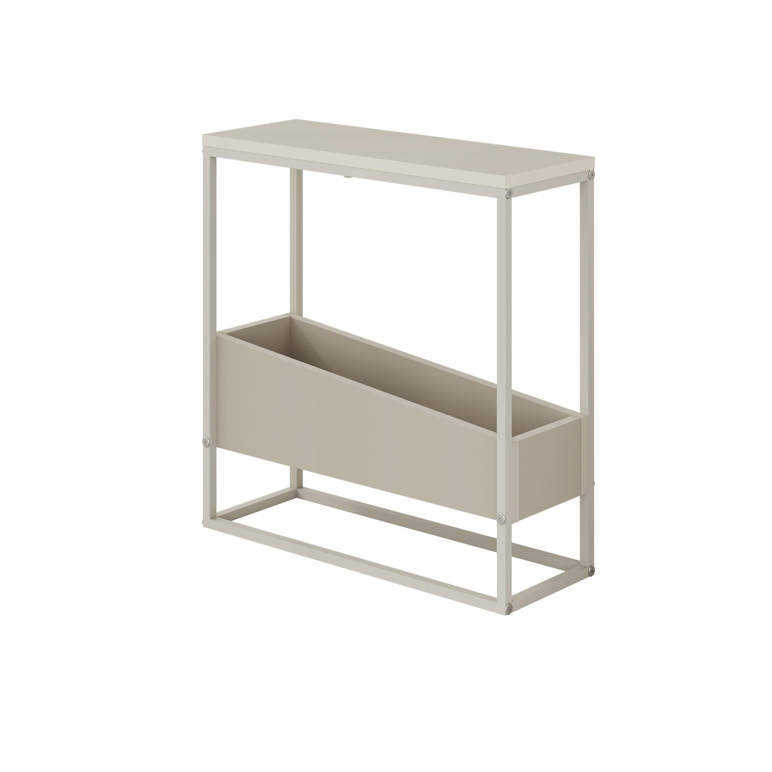 Slim Side Table – Oak & Black | Lido - Additional Image 4