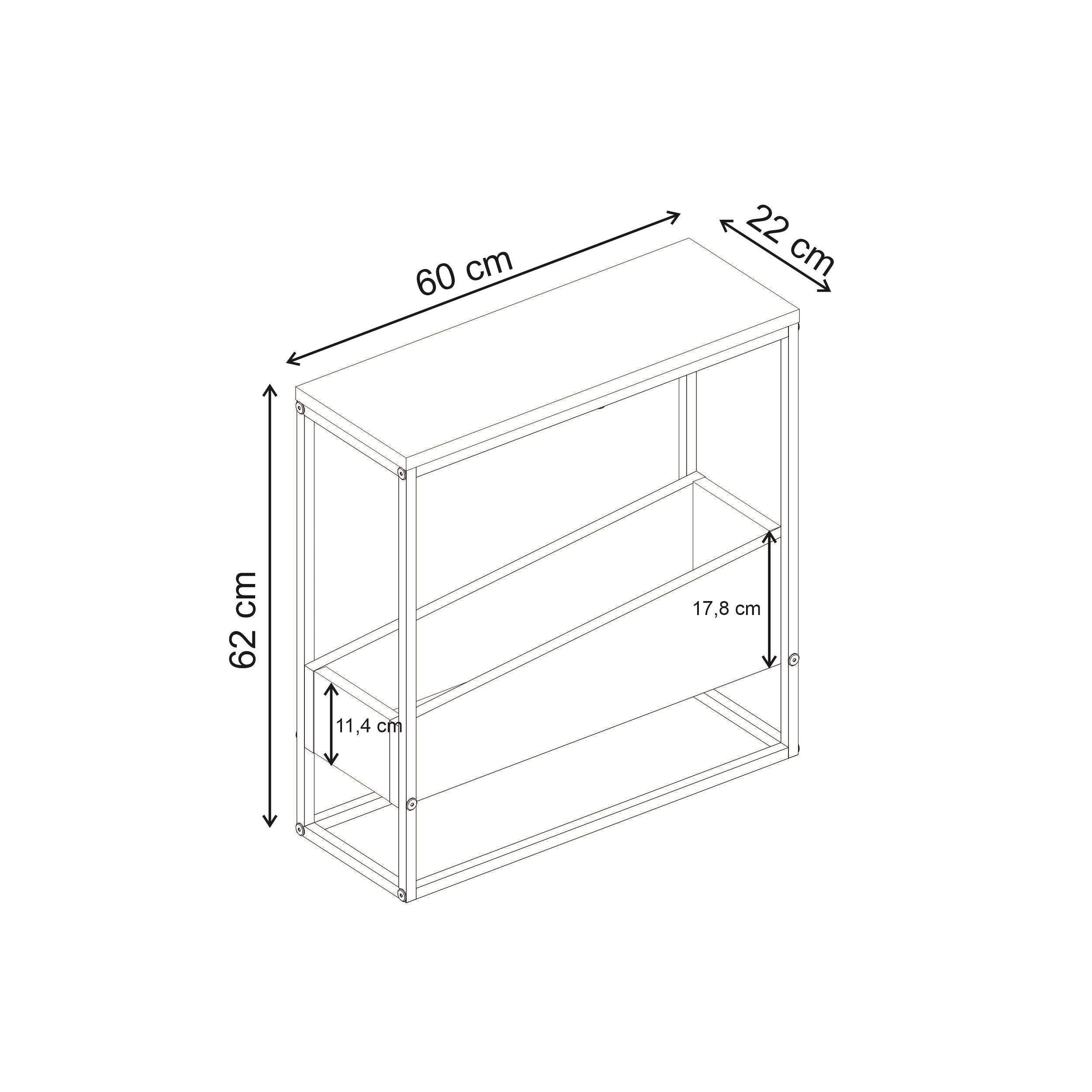 Slim Side Table – Oak & Black | Lido - Additional Image 9
