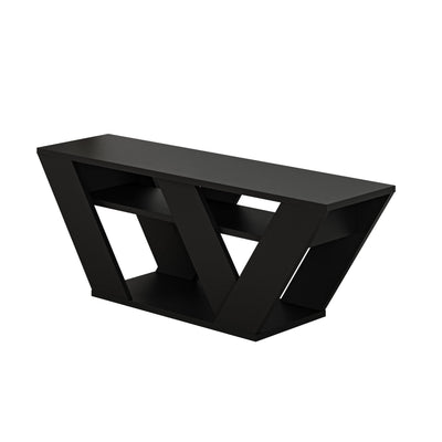 Pipralla Modern TV Stand Multimedia Centre TV Unit With Shelves 110cm