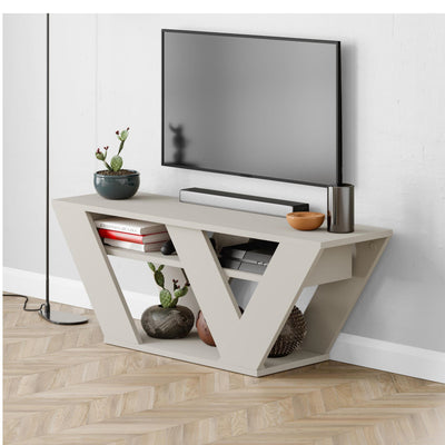 Pipralla Modern TV Stand 110 cm in Sandstone
