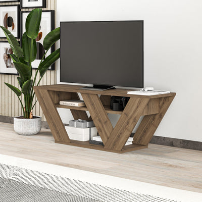 Pipralla Modern TV Stand 110 cm in Dark Oak