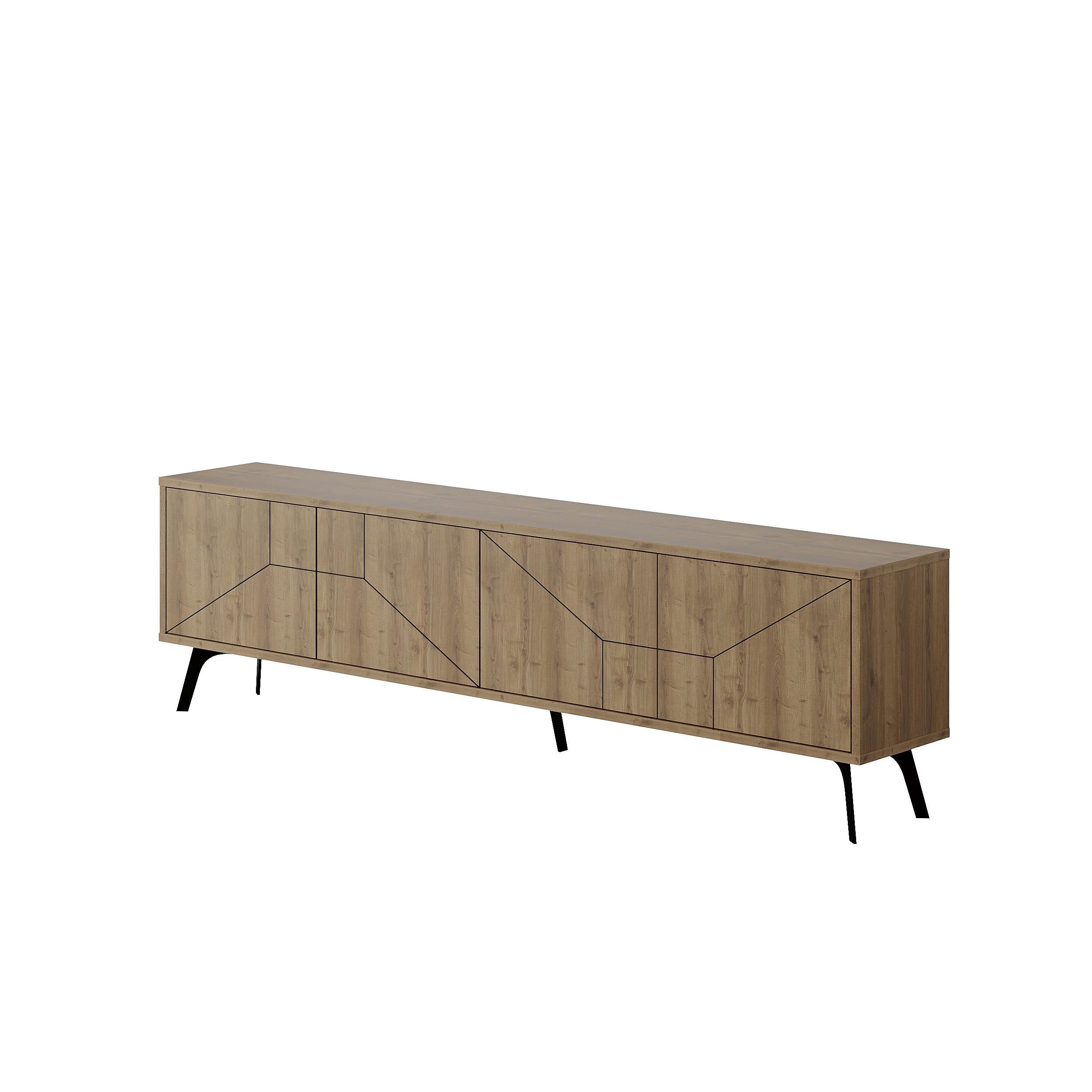 Dune TV Stand 180cm – white background – Decortie
