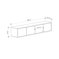 Spark Modern Floating Tv Stand – dimensions (cm)