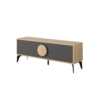 Gora Modern TV Stand 140 cm Entertainment Unit - Additional Image 1
