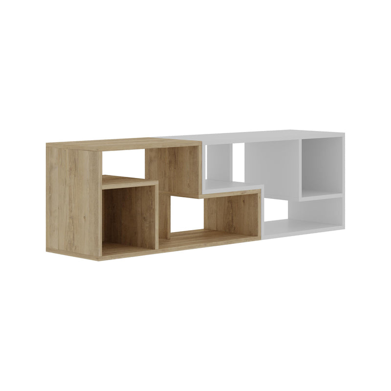 Glis Corner TV Unit – Modern TV Stand with Adjustable Shelves - Additional Image 2