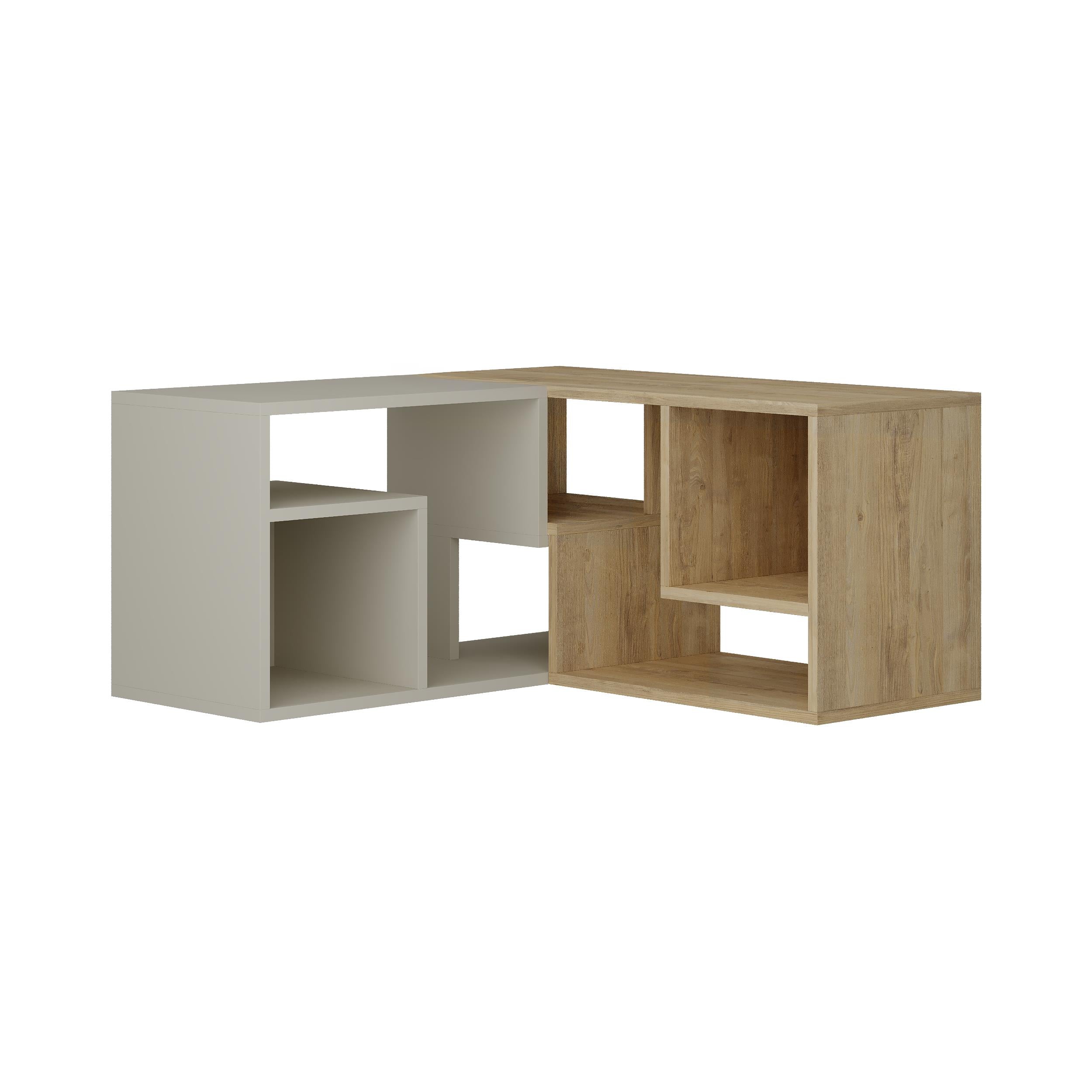 Glis Corner TV Unit – Modern TV Stand with Adjustable Shelves - Additional Image 4