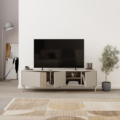 Vena TV Unit 3 Doors-Open Shelves additional view