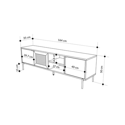 Inca Modern TV Stand - dimensions