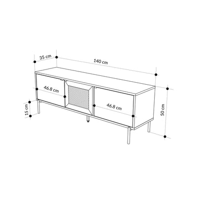 Inca Modern TV Stand - dimensions