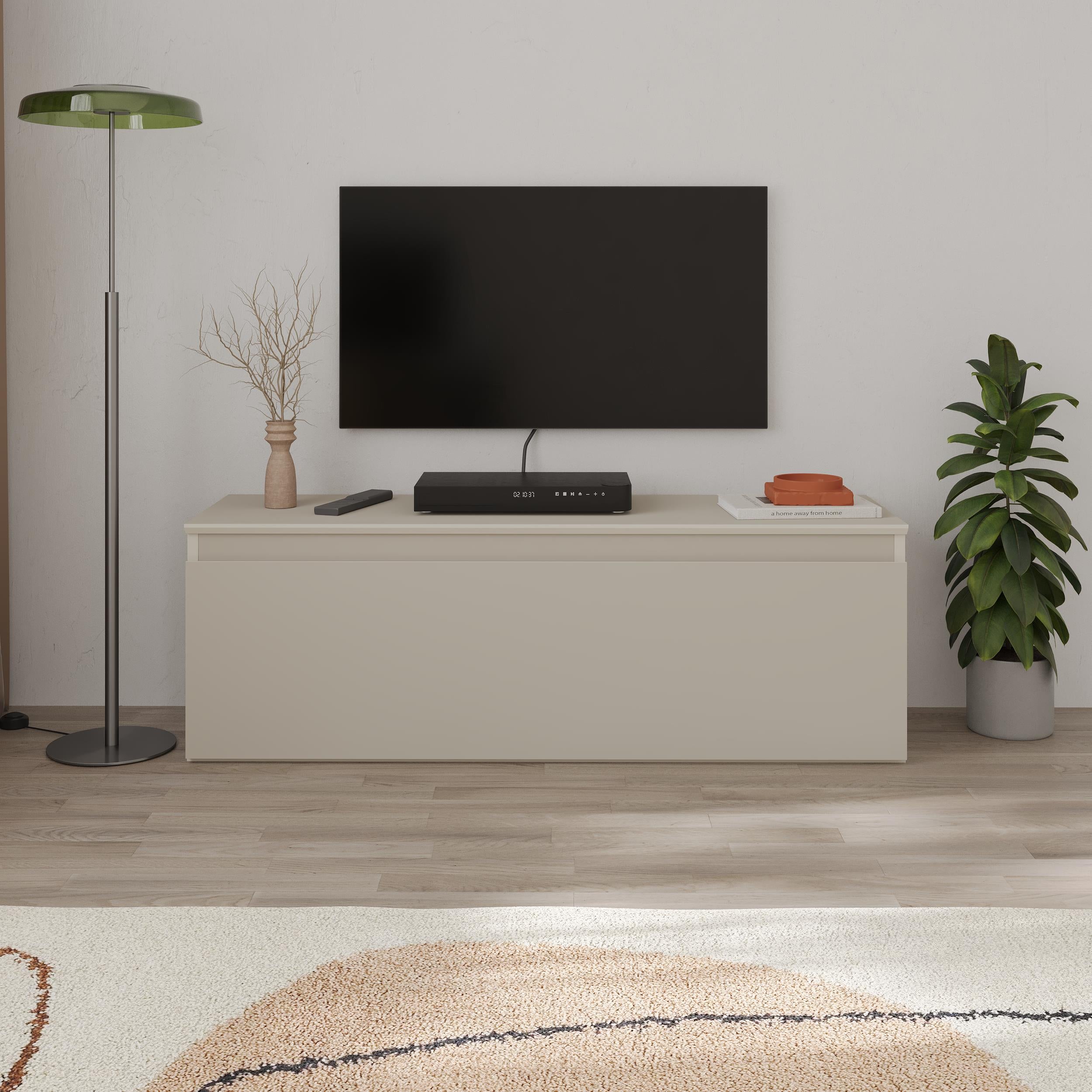 Sunset Modern TV Low Board with Storage