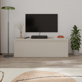 Sunset Modern TV Low Board with Storage in Sandstone
