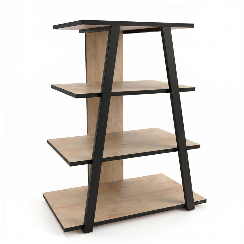 Lyno Angled Mini TV Entertainment Unit with Open Shelves - Additional Image 1