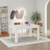Tolmen Extendable Modern Dining Table – White - 140/190 cm in White