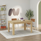 Tolmen Extendable Modern Dining Table – Sapphire Oak - 140/190 cm in Sapphire Oak