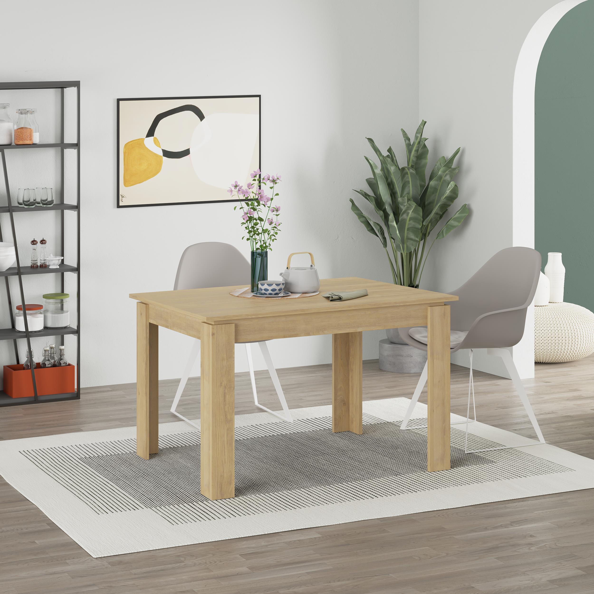 Tolmen Extendable Dining Table – 120/170 cm Modern Dining Table