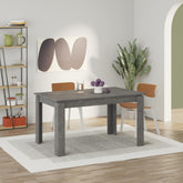Tolmen Extendable Modern Dining Table – Retro Grey - 140/190 cm in Retro Grey