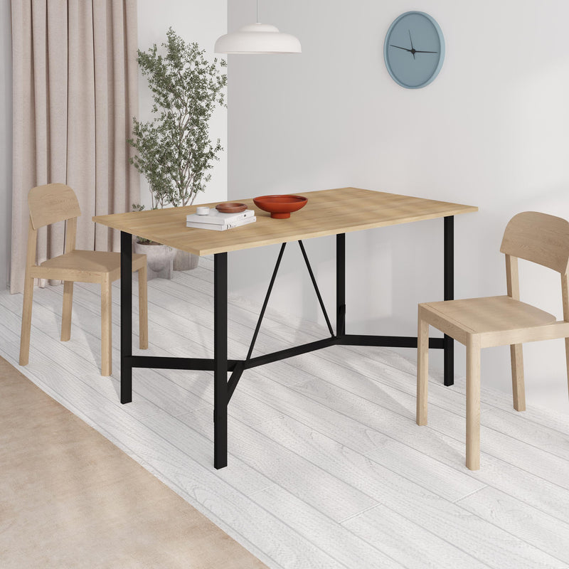 Dalma 140cm Dining Table – Sapphire Oak in Sapphire Oak