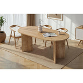Sablin Dining Table 6 seater 180x90cm in Sapphire Oak