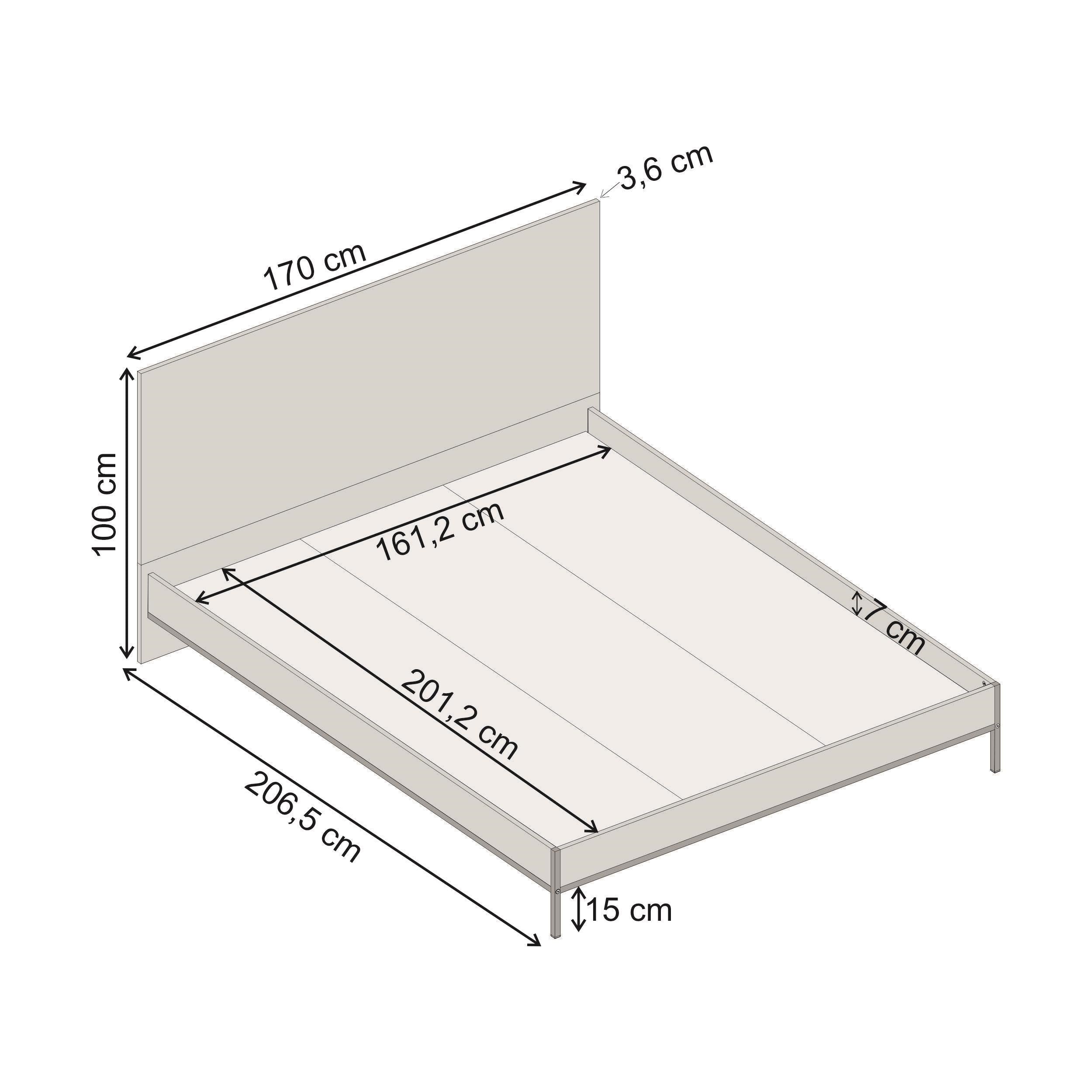 Mars Modern Bed Frame Deep Oud - Additional Image 3