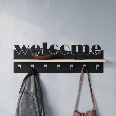 Welcome Hallway Coat Hanger Rack additional view