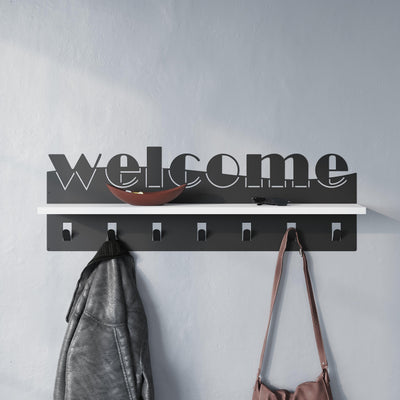 Welcome Hallway Coat Hanger Rack additional view